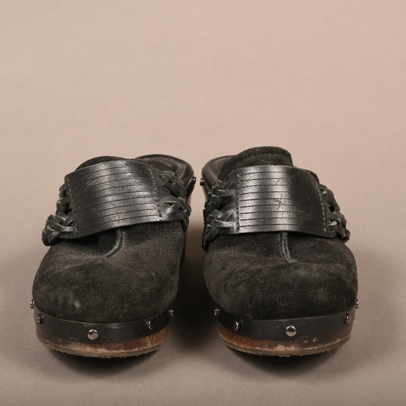 JOHNSTON & MURPHY Womens Leather Braided Clogs - Picture 10 of 10